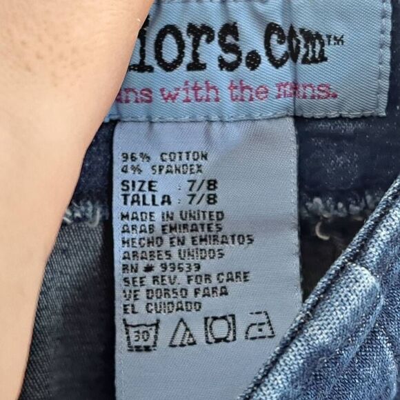 Juniors Dot Com "The Jeans With the Means" Y2K Floral Embroidered Denim Mini Ski - Picture 5 of 5